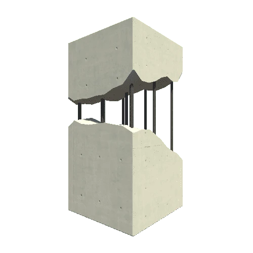 Concrete Column Broken 1 Type 2 Static